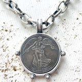 Medallion French Angel coin necklace boutique  jewelry