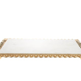 Ripple Gold 16x12" Marble Tray