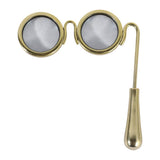 Decorative Sculpture - Gold Metal Magnifying Glasses, 7 in.