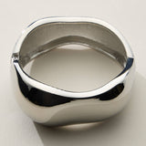 Wide Wavy Cuff Bracelet