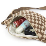 ..._ SI-26461 Checkered Crossbody Sling Belt Bag/ Fanny Pack