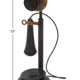 Vintage Black Metal Sculpture - Antique Home Accent