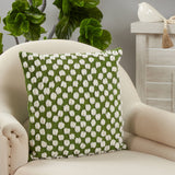 Tufted Throw Pillow With Pom Pom Design