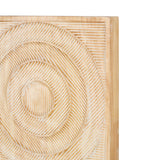 Traditional Light Brown Wood Wall Decor Set