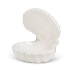 Double Clam Shell Dish-Wht-3.5"D