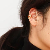 Lucas 18K Gold Non-Tarnish Braided Ear Cuff