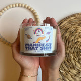 "Manifest That Shit" 3-Wick Luxury Soy Candle - 14oz