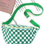 ..._ SI-26461 Checkered Crossbody Sling Belt Bag/ Fanny Pack