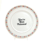 You've Been Poisoned vintage upcycled 10.5" Plate Program