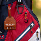 Golfing Dad - Faux Leather Golf Bag Tag