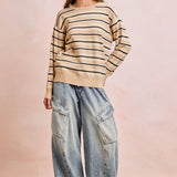 BAGGY BARREL DENIM PANTS WITH CARGO POCKETS