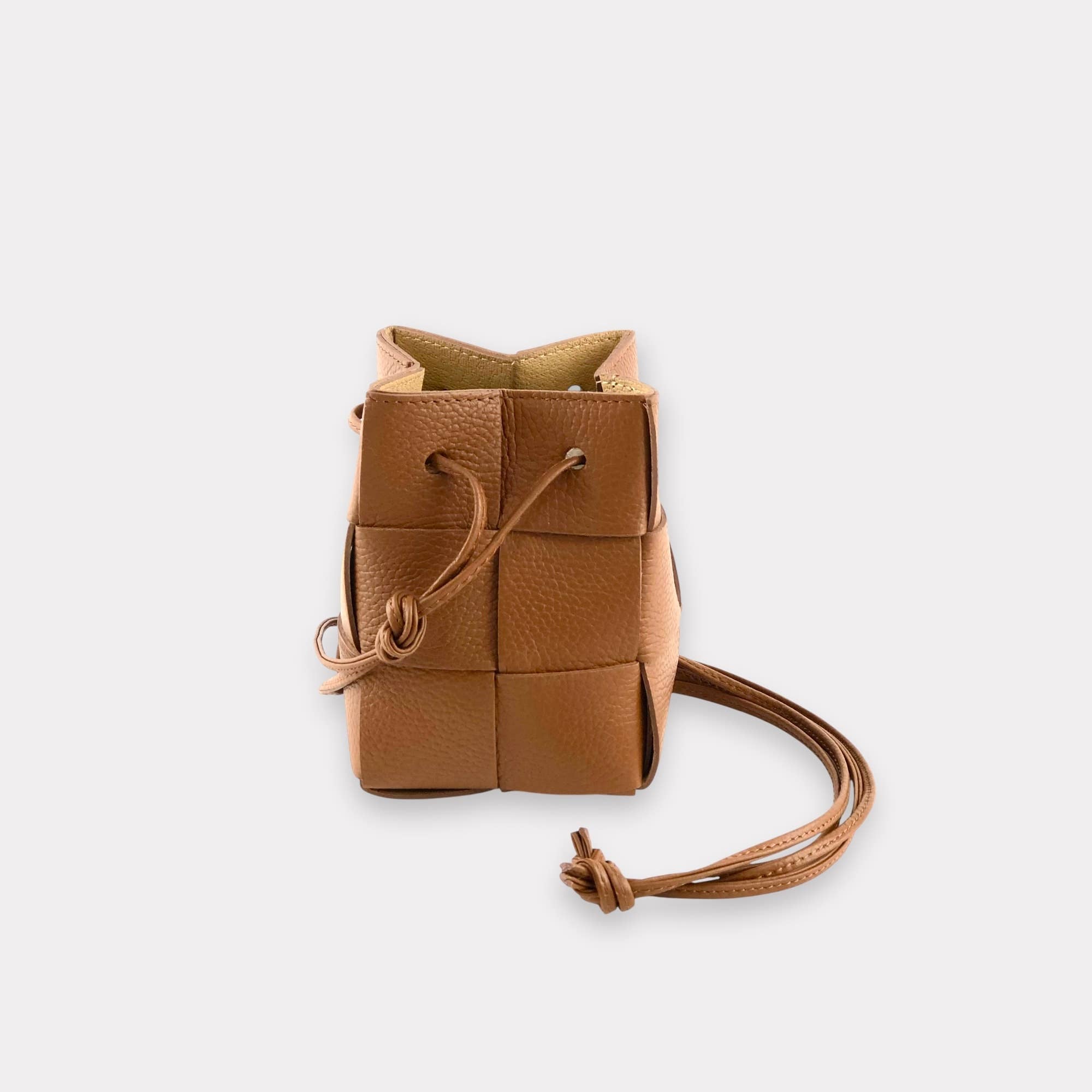 Emi - Handmade Drawstring Woven Crossbody Bag