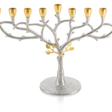 Oil Menorah - Gold/Nickel