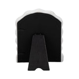 4 in. x 6 in. White Resin Wavy Arch Photo Frame