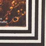 Black/White 4x6 in. Resin Dimensional Lines Photo Frame
