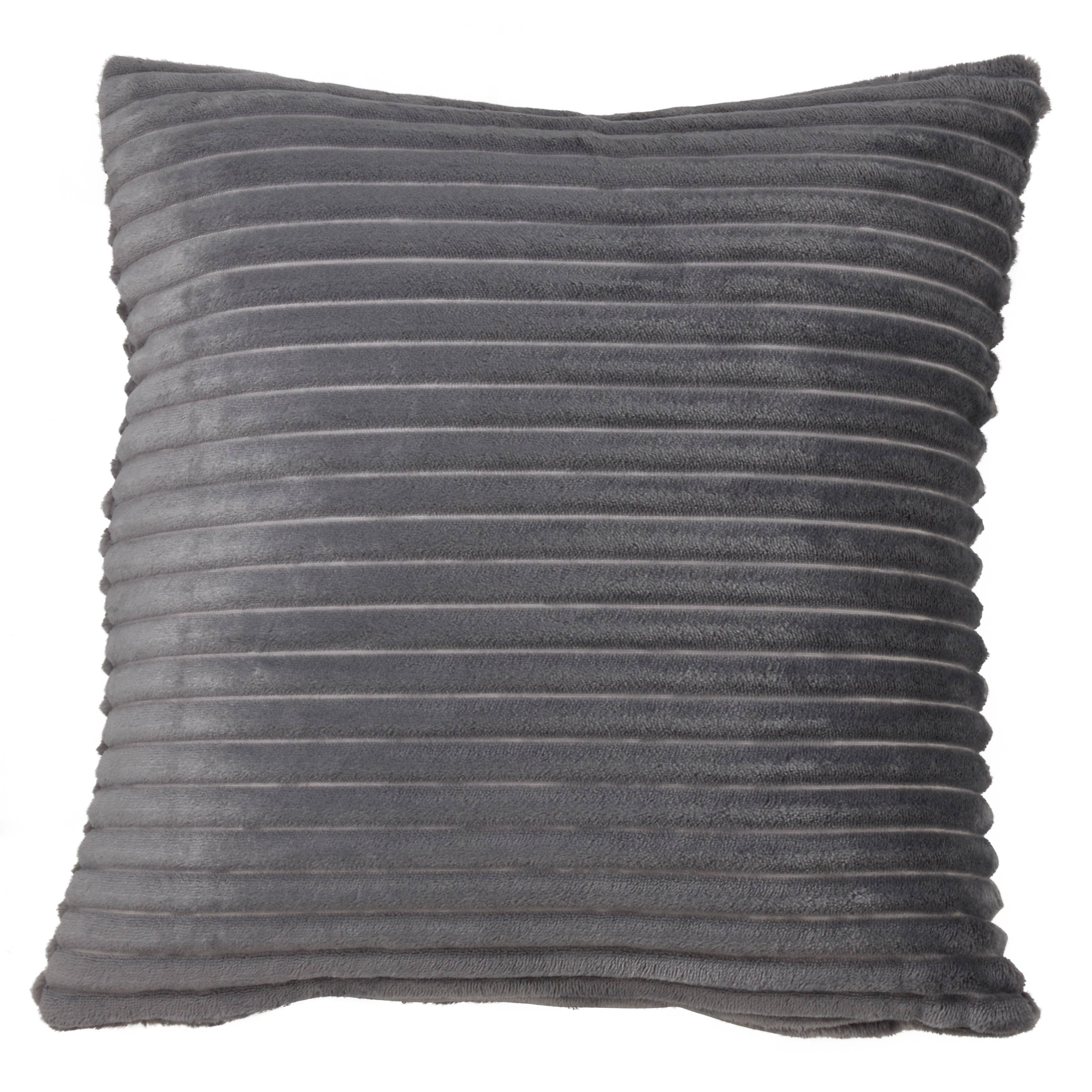 Faux Rabbit Fur Throw Pillow