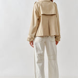 HALF TRENCH DOUBLE BUTTON JACKET