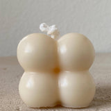 Small Bubble Cube Sculptural Decoration Candle