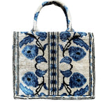 Silk Velvet Ikat Large Tote