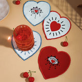 Modern Mystical Heart Cocktail Napkins (Set of 4)
