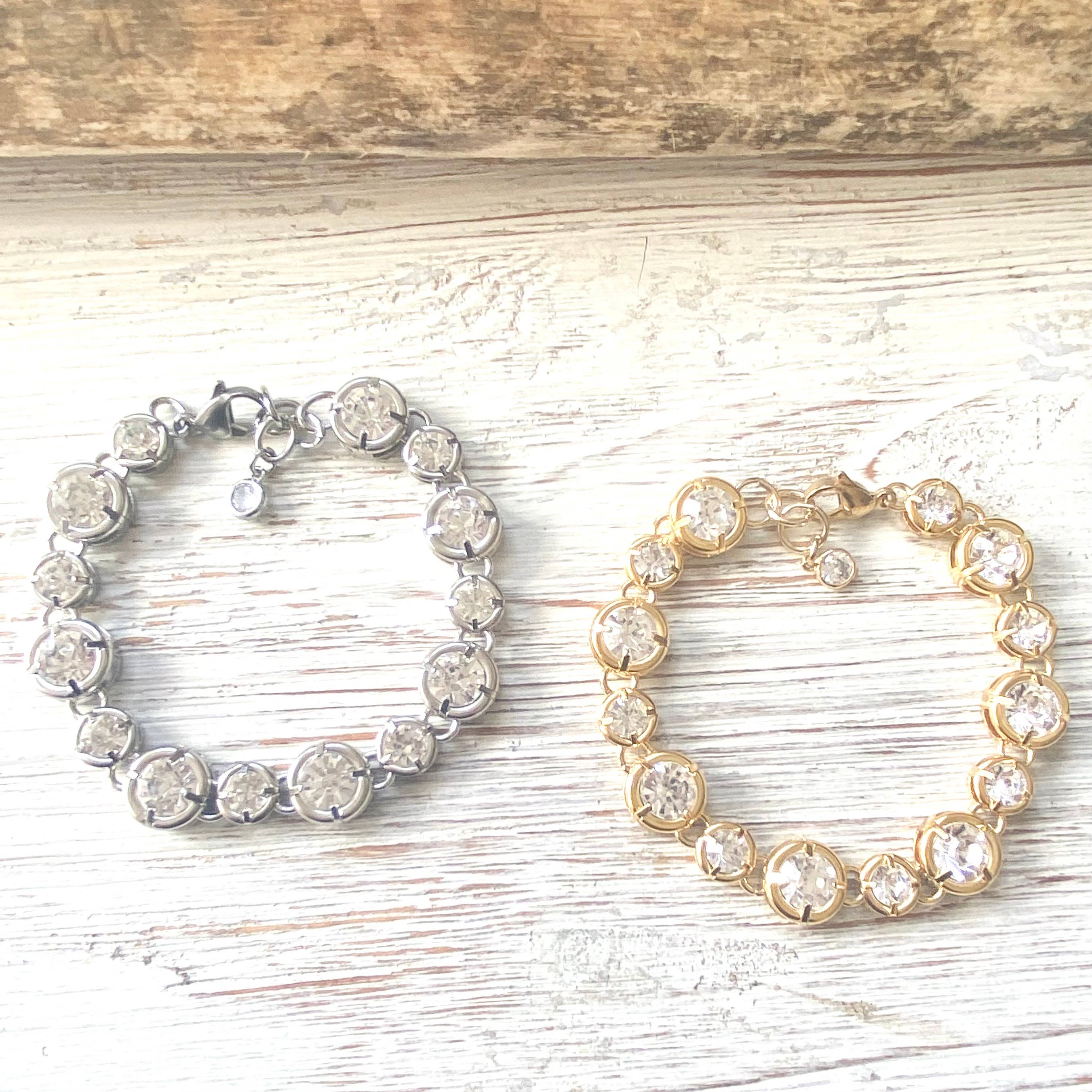 Crystal bracelet chunky boutique salon jewelry statement