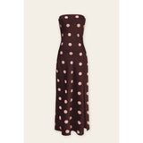 Gentle Whisper Strapless Tie Back Maxi Dress