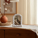 4 in. x 6 in. White Resin Wavy Arch Photo Frame