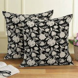 Hand block printed pillow cover with insert