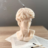 David Statue Head Candle - Michelangelo Art Decor