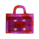 Silk Velvet Ikat Small Tote Bag
