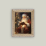 Classic Santa Framed Antique Art