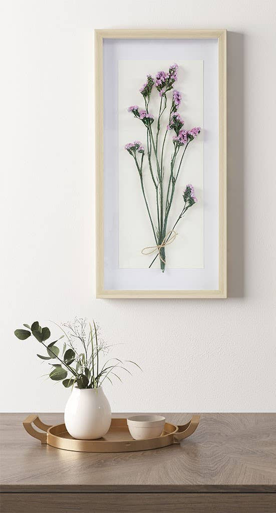Fresh Flowers Floral Shadowbox Wall Art Decor