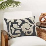 Luxe Embroidered Velvet Throw Pillow