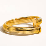 Dehors 18K Gold Non-Tarnish Bold Bangle