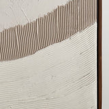 Very large abstract framed plaster canvas