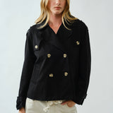 HALF TRENCH DOUBLE BUTTON JACKET