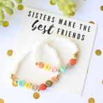 Big sis Lil sis best friends MAMA bracelet birthday gift