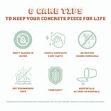 Concrete candle holder Unda