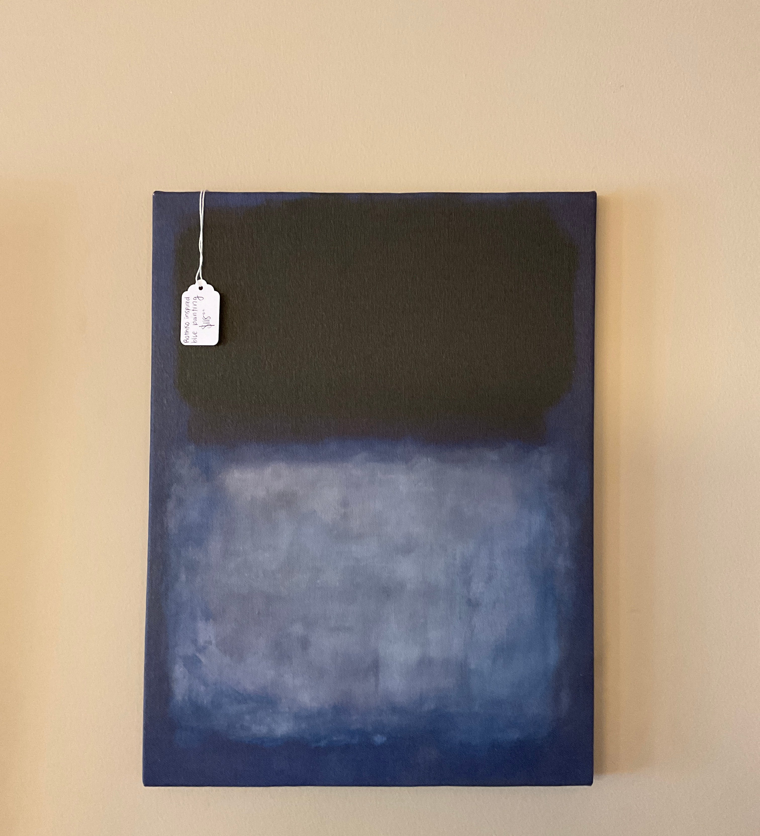 Rothko Inspired Blue Painting 16x12