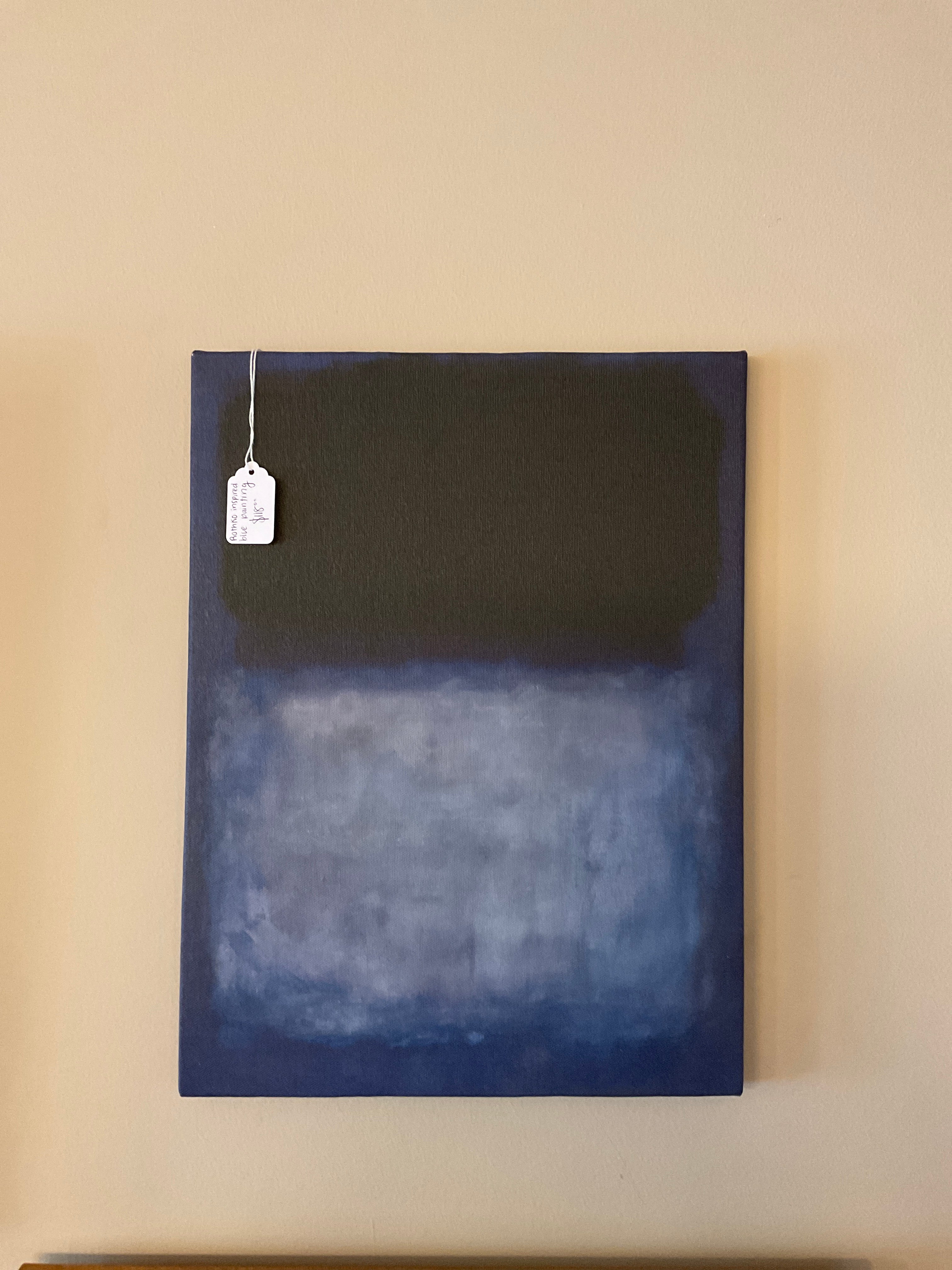 Rothko Inspired Blue Painting 16x12