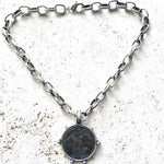 Medallion French Angel coin necklace boutique  jewelry