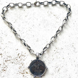 Medallion French Angel coin necklace boutique  jewelry