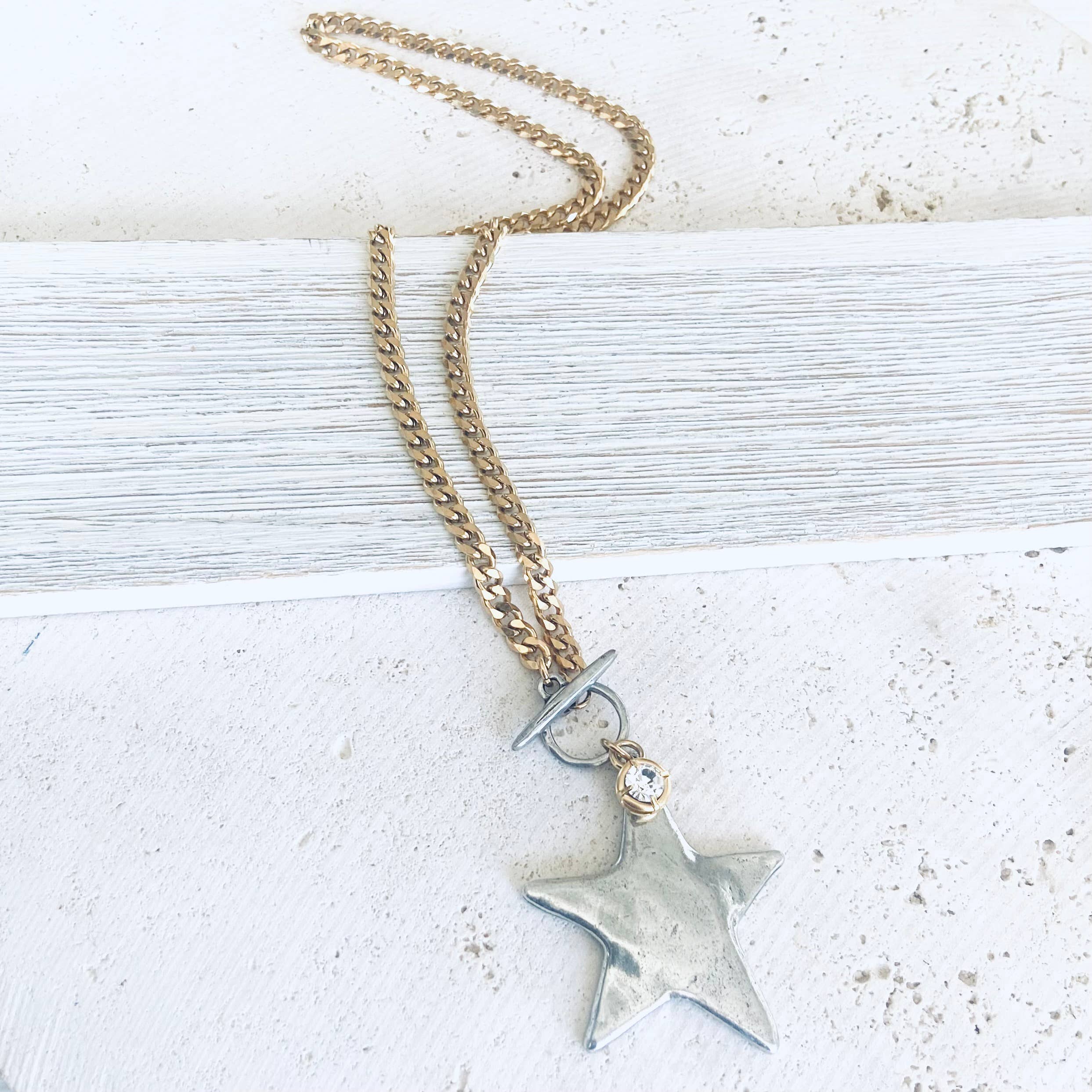 Star moon heart mixed meta necklaces no tarnish jewelry 2025