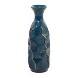 Modern Teal Ceramic Vase - Ideal for Plants & Floral