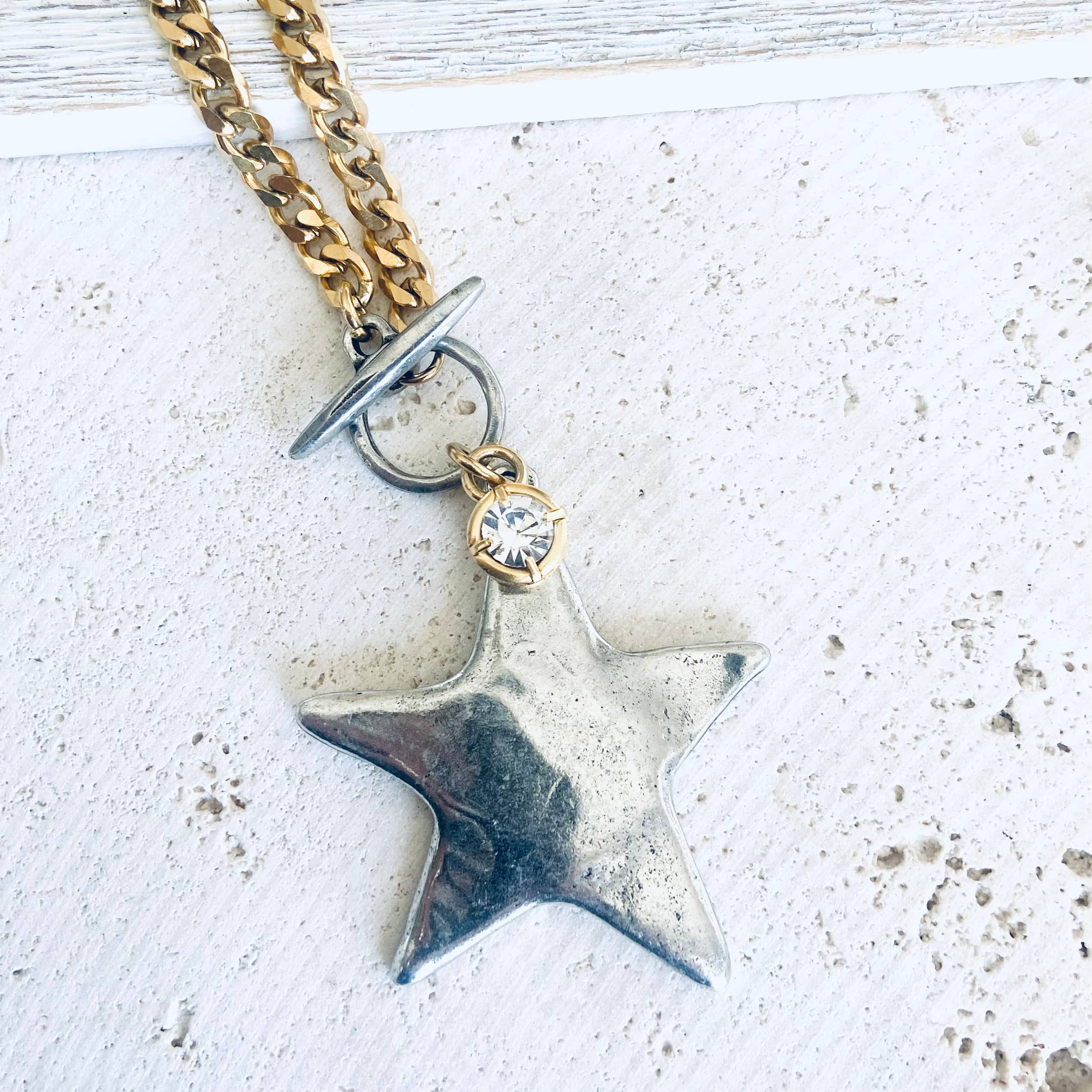Star moon heart mixed meta necklaces no tarnish jewelry 2025