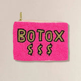 BOTOX Message Seed Beaded Mini Pouch Bag