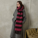 Striped Color Block Thicken Tassel Warm Scarve DPS1315
