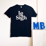 Le Sigh-unisex black tee