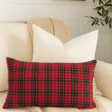 Classic Tartan Plaid Lumbar Decorative Throw Pillow
