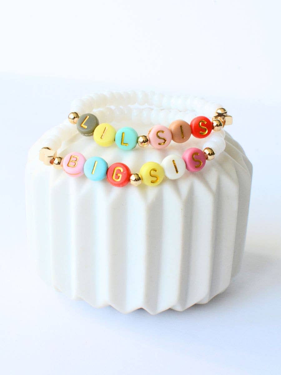 Big sis Lil sis best friends MAMA bracelet birthday gift